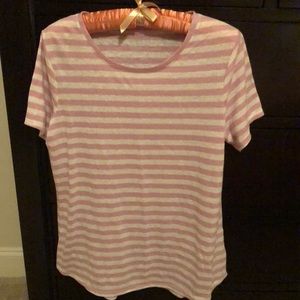 Lilac and White T Shirt